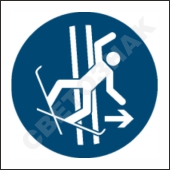 M035       /Immediately leave the tow-track in the event of falling
