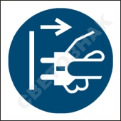 M006     /Disconnect mains plug from electrical outlet