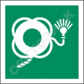 E043       /Lifebuoy with line and light