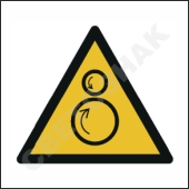 W025 ;   /Warning; Counterrotating rollers