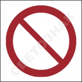 P001   /General prohibition sign