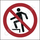 P019    /No stepping on surface