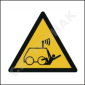 W037 ;     /Warning; Run over by remote operator controlled machine