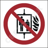 P020      /Do not use lift in the event of fire
