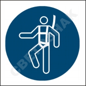 M018   /Wear a safety harness