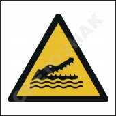 W067 ; ,   /Warning; Crocodiles, alligators or caymans