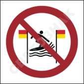 P064   -  /No surfing between the red-and-yellow flags